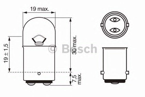 1987302237 BOSCH Лампа накаливания