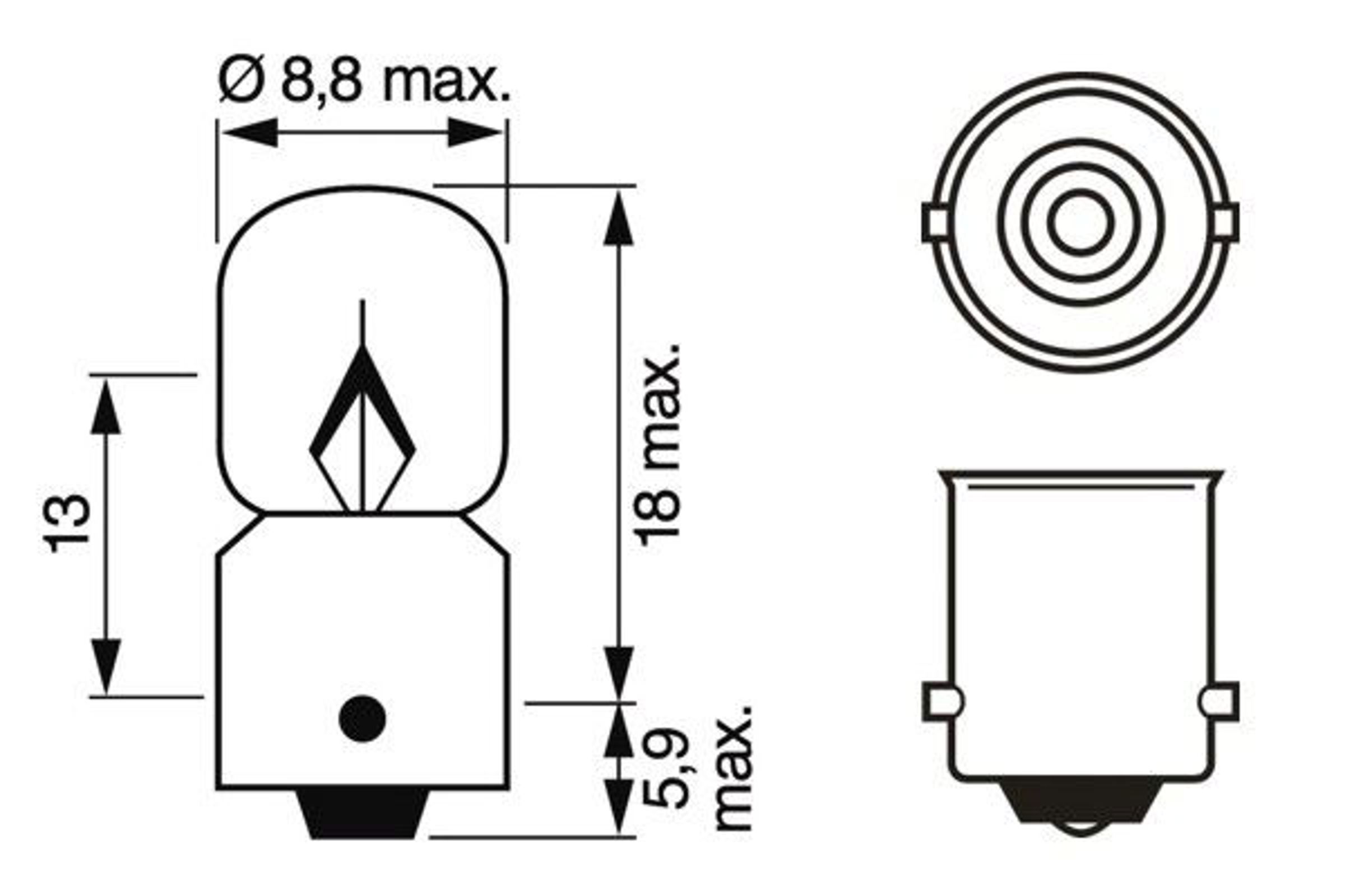 1987302248 BOSCH Лампа накаливания