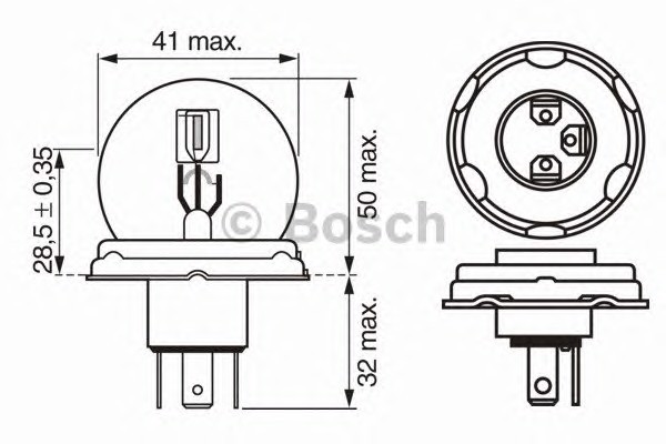 1987302421 BOSCH Лампа накаливания