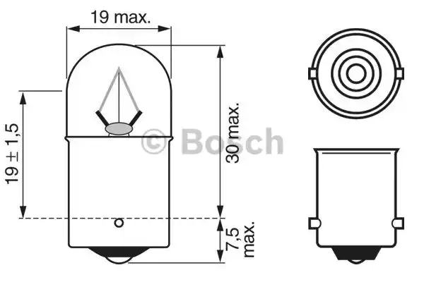 1987302505 BOSCH Лампа накаливания