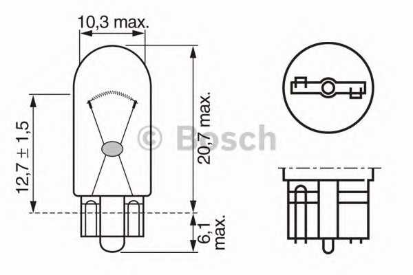 1987302516 BOSCH Лампа накаливания