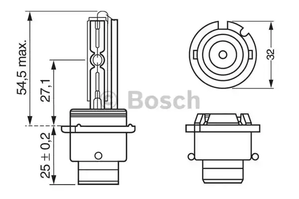 1987302904 BOSCH Лампа газоразрядная