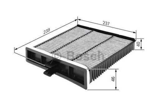 1987432394 BOSCH Фильтр, воздух во внутренном пространстве