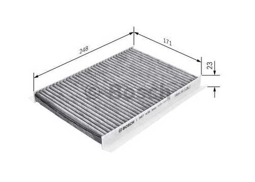 Фильтр, воздух во внутренном пространстве BOSCH 1987435540