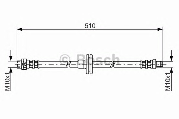 1987476056 BOSCH Шланг тормозной