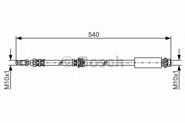 1987476057 BOSCH Шланг тормозной