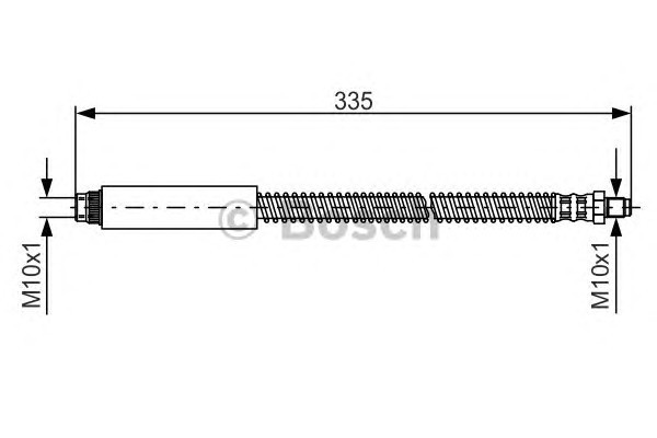 1987476078 BOSCH Шланг тормозной