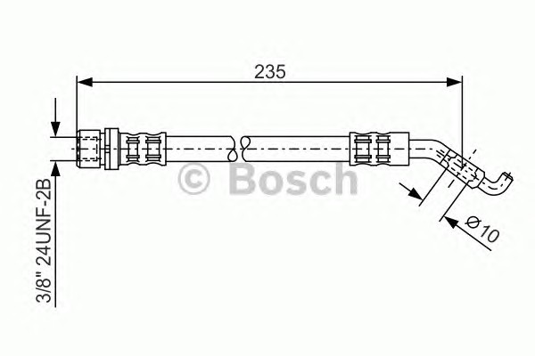 Шланг тормозной BOSCH 1 987 476 207