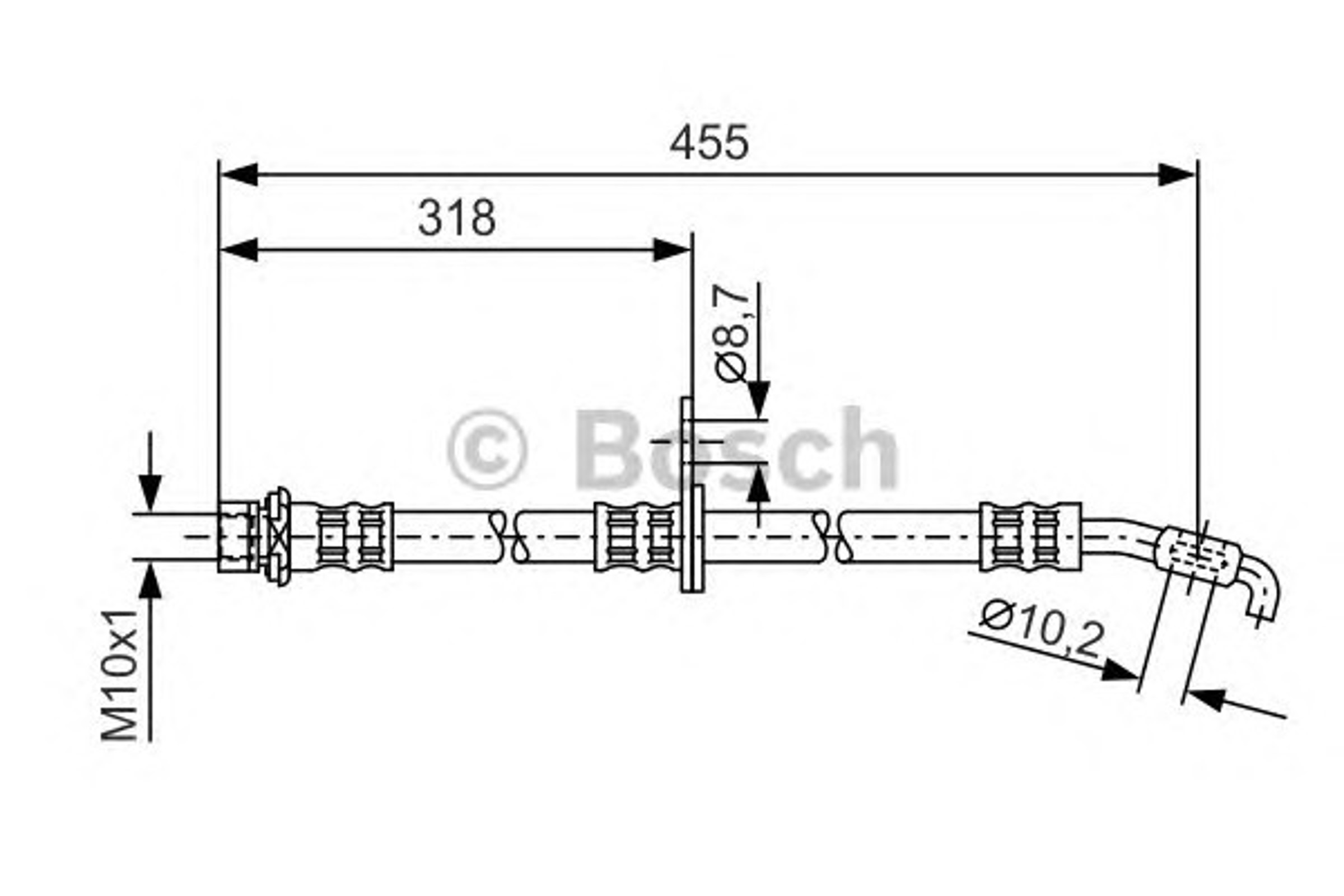 Тормозные трубки BOSCH 1987476255