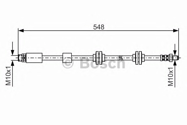 1987476360 BOSCH Шланг тормозной