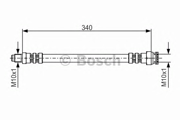 1987476393 BOSCH Шланг тормозной