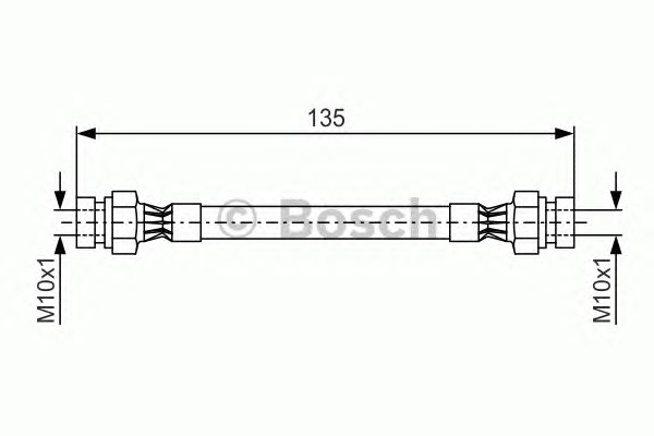 1 987 476 400 BOSCH Шланг тормозной