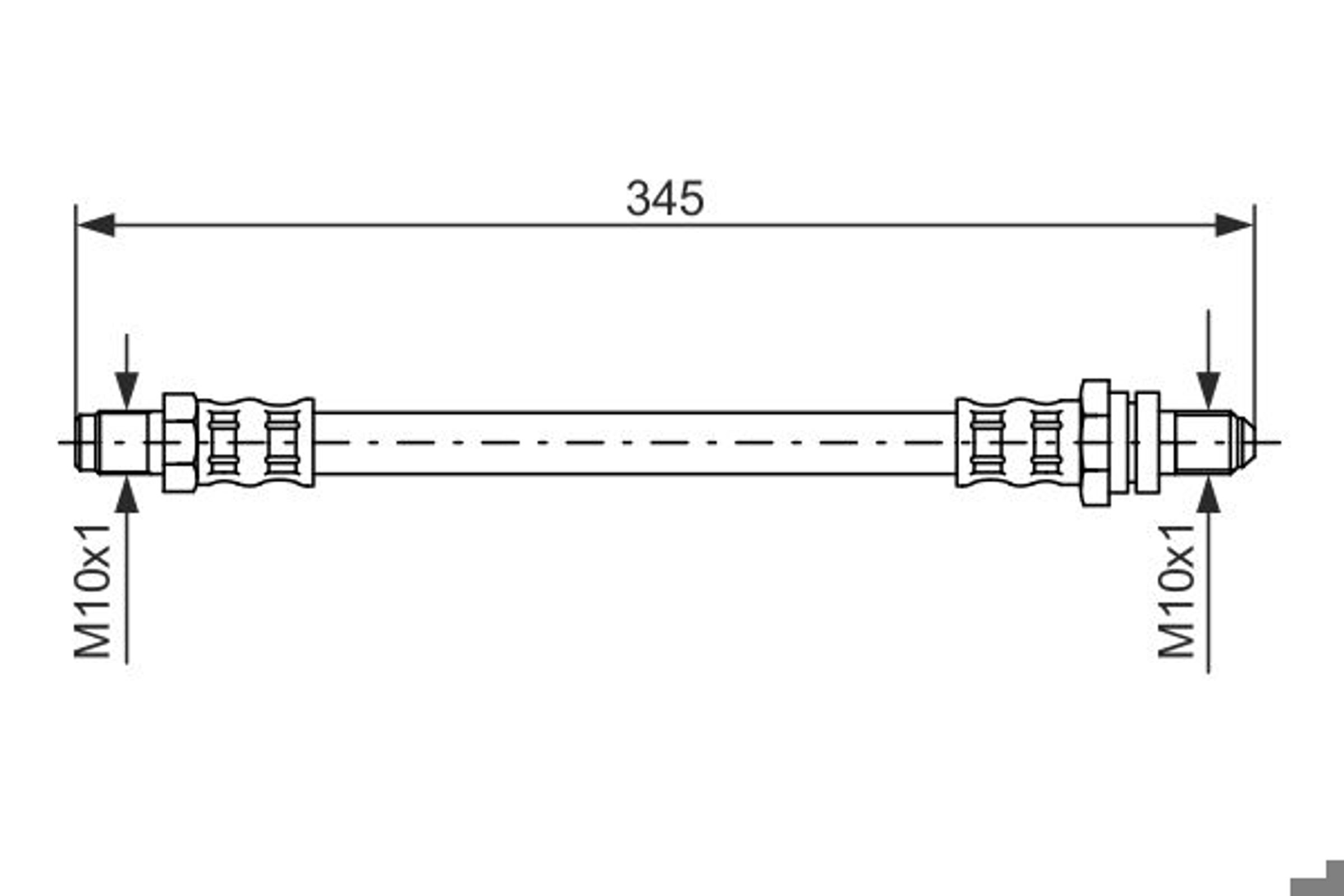 Шланг тормозной BOSCH 1987476447