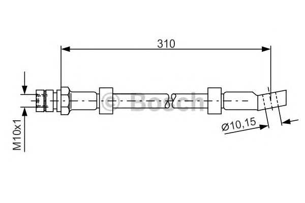 1 987 476 464 BOSCH Шланг тормозной