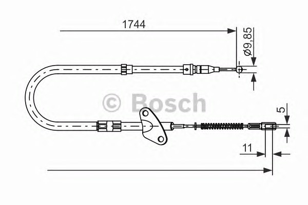 1987477121 BOSCH Трос КПП