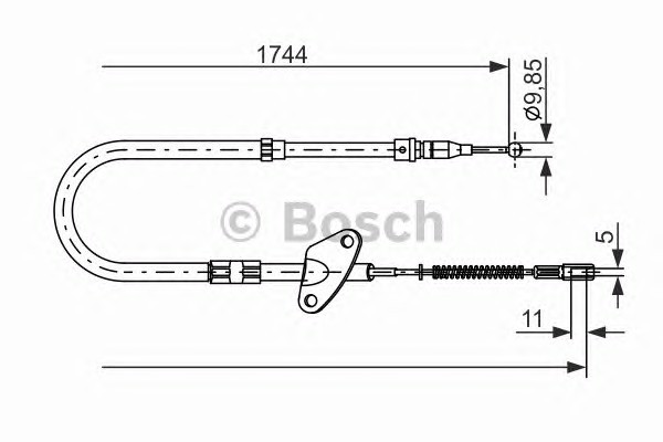 1987477122 BOSCH Трос КПП