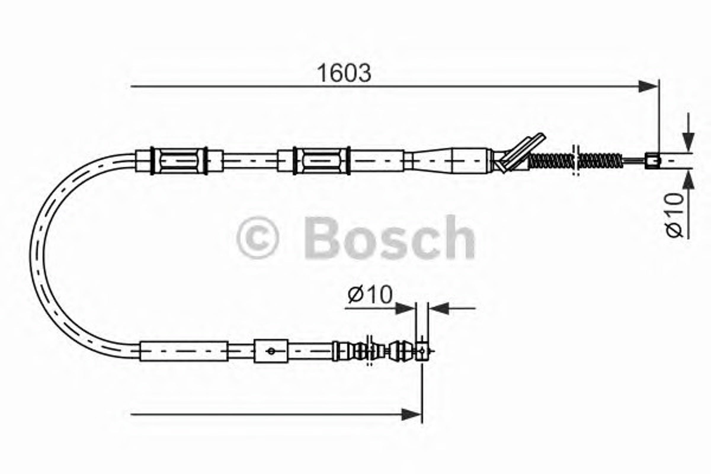 Трос ручника BOSCH 1987477409