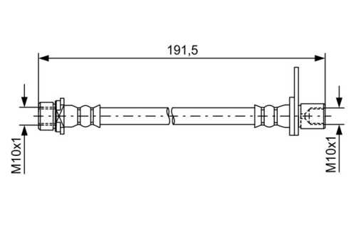 Шланг тормозной BOSCH 1987481738