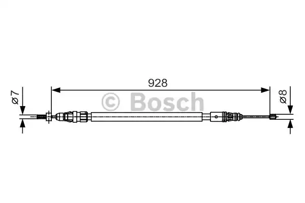 1987482000 BOSCH Трос стояночного тормоза