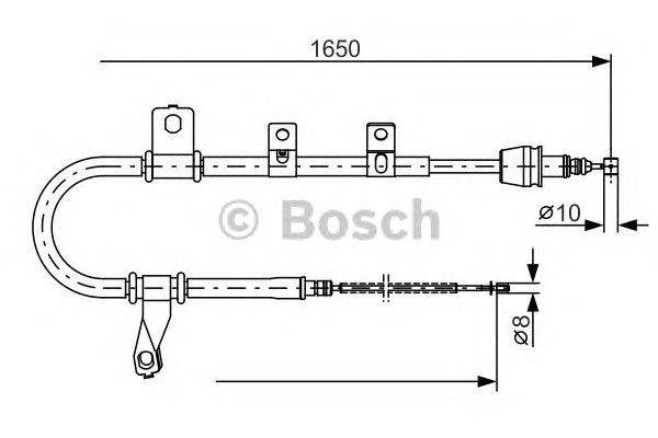 Трос стояночного тормоза BOSCH 1987482074