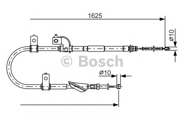 Трос стояночного тормоза BOSCH 1987482081