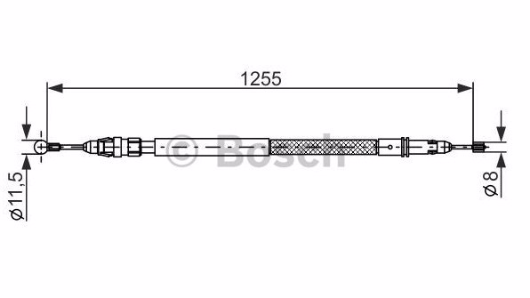 1987482235 BOSCH Трос стояночного тормоза