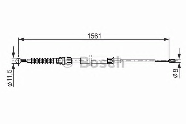 1987482264 BOSCH Трос стояночного тормоза