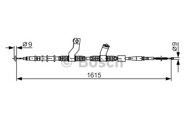 1987482353 BOSCH Трос стояночного тормоза
