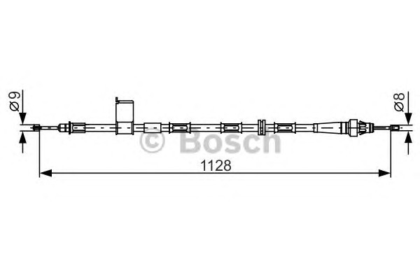 1987482363 BOSCH Трос, стояночная тормозная система