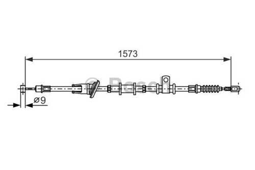 1987482399 BOSCH Тросик, cтояночный тормоз