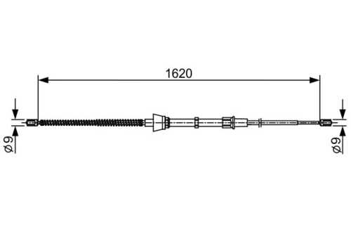Тормозной трос BOSCH 1987482448