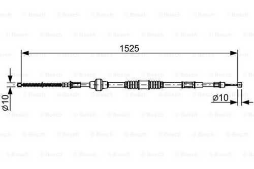 1987482534 BOSCH Тросик, cтояночный тормоз