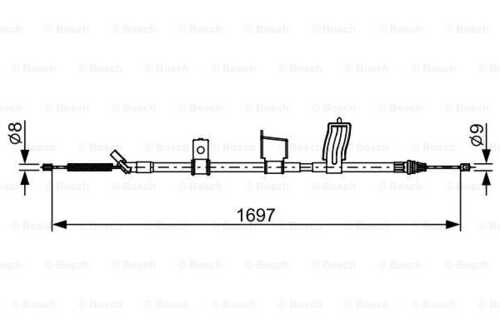 1987482628 BOSCH Трос стояночного тормоза