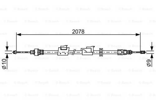 1987482706 BOSCH Тяга стояночного тормоза