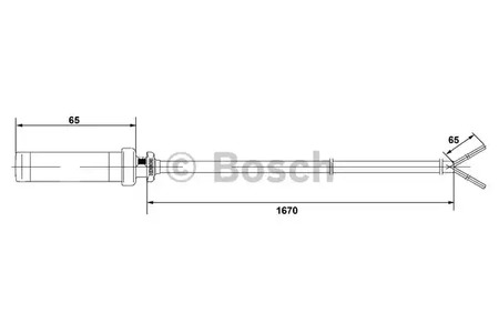 Фото 5 0 265 004 010 BOSCH Датчик, частота вращения колеса