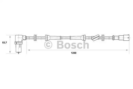 Датчик, частота вращения колеса BOSCH 0 265 006 164