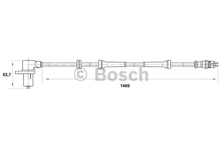 Фото 5 0 265 006 673 BOSCH Датчик, частота вращения колеса