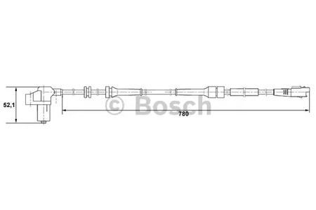 Фото 5 0 265 006 730 BOSCH Датчик частоты вращения колеса