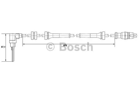 Фото 5 0 265 007 510 BOSCH Датчик, частота вращения колеса