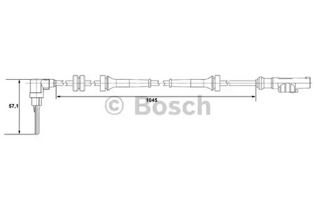 Фото 5 0 265 007 610 BOSCH Датчик, частота вращения колеса