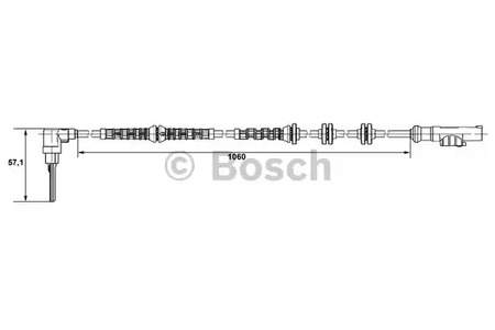 Фото 5 0 265 007 685 BOSCH Датчик, частота вращения колеса