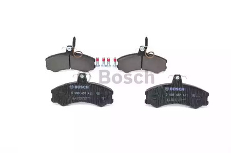 Фото 3 0 986 467 411 BOSCH Колодки дисковые передние