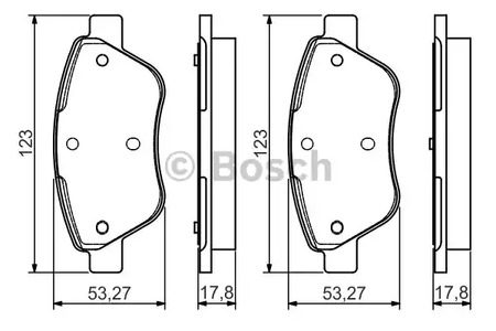 Тормозные колодки BOSCH 0 986 495 102