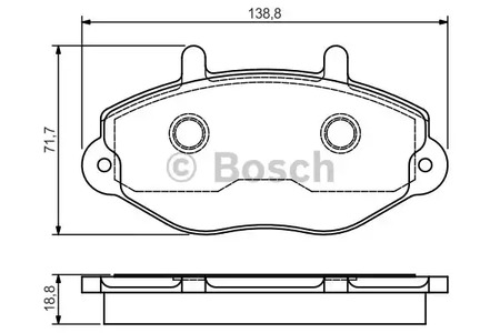 0 986 495 112 BOSCH Тормозные колодки