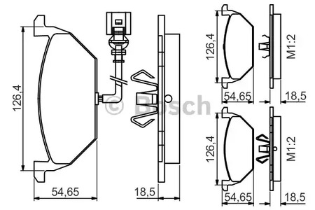 0 986 495 213 BOSCH Тормозные колодки