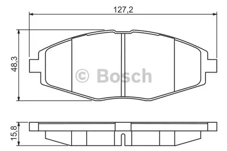 Тормозные колодки BOSCH 0 986 495 224