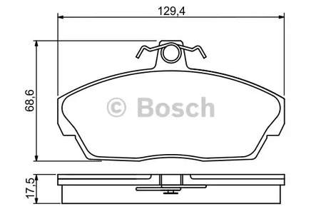 Тормозные колодки BOSCH 0 986 495 228