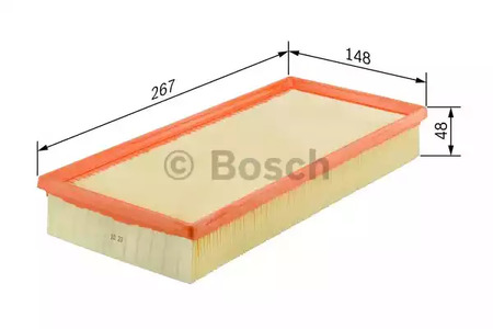 Фото 5 1 457 433 686 BOSCH Фильтр воздушный