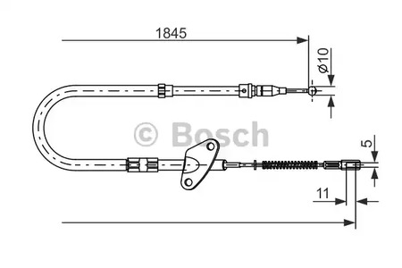 Трос стояночного тормоза BOSCH 1 987 477 119