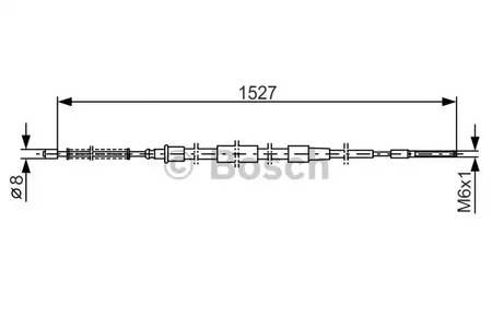 1 987 477 164 BOSCH Трос стояночного тормоза